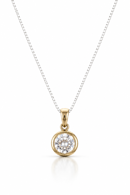 Collar Zirconia Minimal Gold